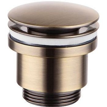 Донный клапан Lemark LM8500B click-clack Бронза — фото 1, Донные клапаны