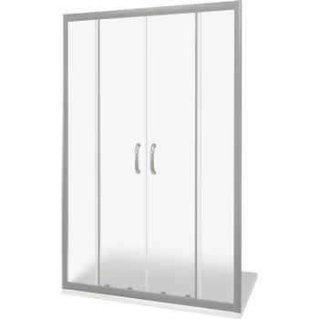 Душевая дверь Good Door Infinity WTW-TD-150-G-CH профиль Хром стекло Грейп — фото 1, Раздвижные душевые двери