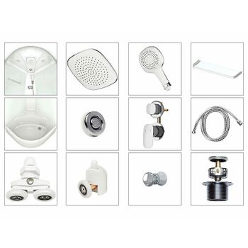 Душевая кабина Melodia della vita Classica 80x80 MB01004 без гидромассажа — фото 3, Душевые кабины