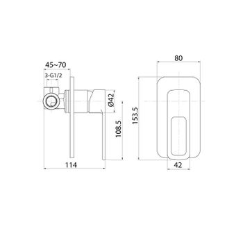 Смеситель для душа Iddis Slide SLIBL00i66 Черный матовый — фото 3, Смеситель для душа