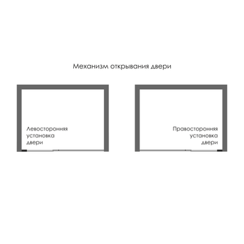 Elbe 74P27 Душевая дверь — фото 2, Душевые двери в нишу