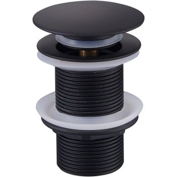 Донный клапан Bond BV0188 click-clack Черный матовый — фото 1, Донные клапаны