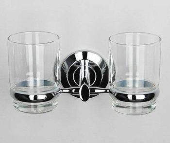 Аксесс Rhein K-6228DO Подстаканник двойной (блистер), хром, WasserKRAFT — фото 2, Прочие аксессуары и комплектующие