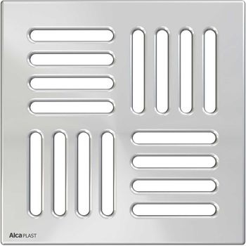 Решетка для душевого трапа Alcaplast MPV005 Хром — фото 1, Решетки для лотков и трапов