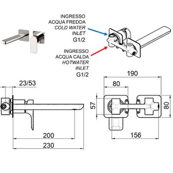 Смеситель для раковины Remer Infinity I15PLBO Белый матовый — фото 2, Смесители для раковины