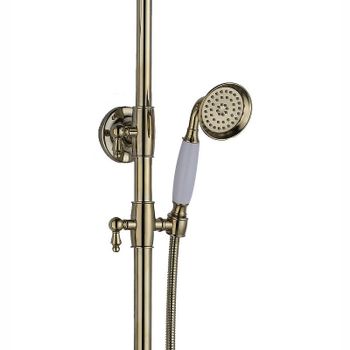 Душевая система Haiba HB24181-5 Золото — фото 4, Душевые стойки