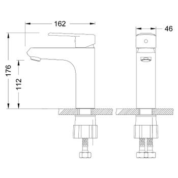 Смеситель для раковины Lemark Point LM0306C Хром — фото 2, Смесители для раковины