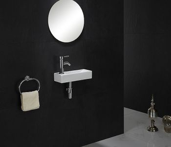 Раковина CeramaLux 38 9048FR Белая — фото 4, Мини-раковины