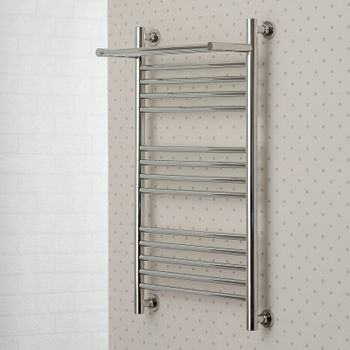 Водяной полотенцесушитель Сунержа Богема+ 800х500 31-0223-8050 с полкой Черный матовый — фото 2, Водяные полотенцесушители