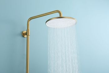 Душевая система Raglo R20.26.03 с термостатом Золото матовое — фото 8, Душевые стойки