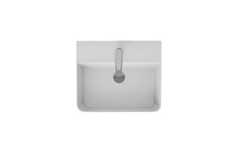 ДЖОЙ 3, накладной умывальник для установки на столешнице, керамический, пристенный, с полкой для сме — фото 3, Раковины накладные