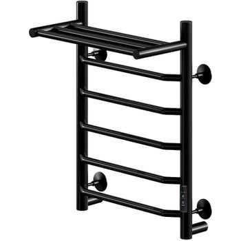 Электрический полотенцесушитель Comfysan Scola EC-6 60x40 016814 с полкой Черный матовый — фото 1, Электрические полотенцесушители