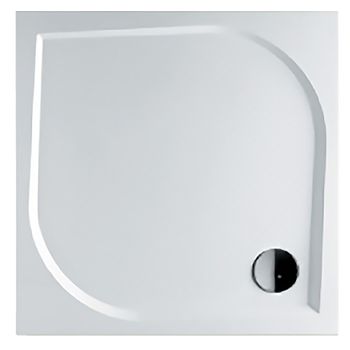 Душевой поддон из искусственного камня Riho Kolping 90x90 D004005005 (DB2100500000000) Белый с антис — фото 1, Душевые поддоны из искусственного камня
