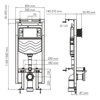 Товар: Dinkel 58TLT.010.ME.MB03 Система инсталляции для унитазов - фото 2 Dinkel 58TLT.010.ME.MB03 Система инсталляции для унитазов — фото 2, Инсталляции для унитазов