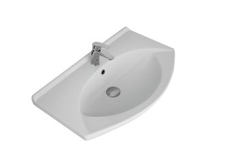 ЛАГУНА, 75 см, мебельный умывальник, керамический — фото 4, Мини-раковины