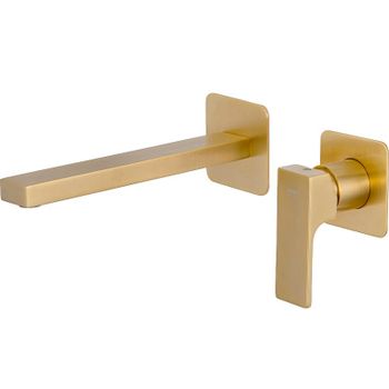 Смеситель для раковины Remer Absolute AU15PLBG Золото брашированное — фото 1, Смесители для раковины