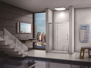 Душевая дверь Good Door Antares WTW-130-C-CH 130 профиль Хром стекло прозрачное — фото 2, Раздвижные душевые двери