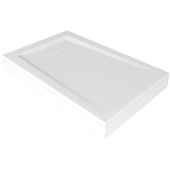 Душевой поддон из искусственного камня Good Door Атриум 120x80 Белый — фото 1, Душевые поддоны из искусственного камня