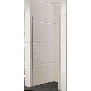 Душевая дверь Parly DE90 90х185 7175 профиль Хром стекло прозрачное — фото 1, Распашные душевые двери