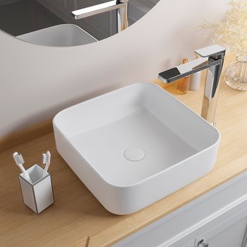 Раковина-чаша Iddis Bridge 39 BRIWM04i27 Белая матовая — фото 5, Раковины накладные