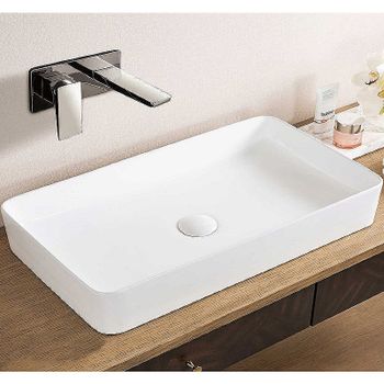 Раковина-чаша CeramaLux 60 9396MW Белая матовая — фото 1, Раковины накладные