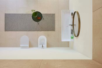 Биде GSI Kube X 9462111 приставное Белое — фото 4, Биде напольные