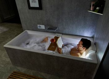 Акриловая ванна Riho Still Square 180х80 B099003005 (BR0100500K00130) LED R без гидромассажа — фото 6, Акриловые ванны