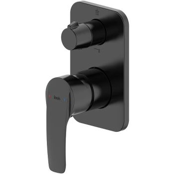 Смеситель для душа Iddis Ray RAYBL00i67 Черный матовый — фото 1, Смеситель для душа