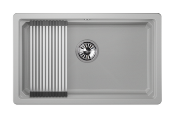 Granula-KS-7303U, АРКТИК (БЕЛЫЙ), кухонная мойка, кварц — фото 1, Кухонные мойки