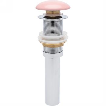 Донный клапан AQUAme AQM7002-0MP click-clack Розовый матовый — фото 1, Донные клапаны