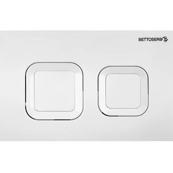 Клавиша смыва Bettoserb Sava Fix Slim Djerma 40006470 Белая глянцевая — фото 1, Кнопки смыва