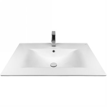 Раковина Bond 80 S05-800 Белая глянцевая — фото 12, Раковины встраиваемые сверху