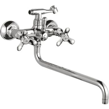 Смеситель для ванны Ledeme H12 2612L универсальный Хром — фото 1, Смеситель для ванны