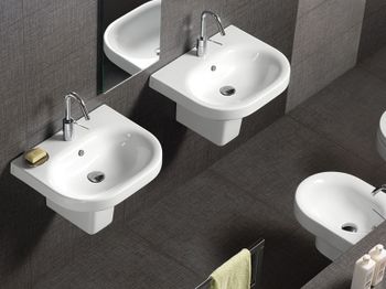 Раковина Hatria Daytime 45 YXBM Белая — фото 2, Раковины подвесные