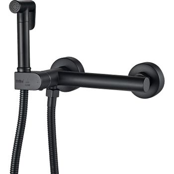 Гигиенический душ со смесителем Haiba HB5514-7 Черный матовый — фото 1, Гигиенические души