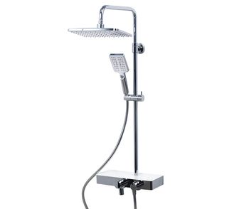 A11301 Thermo Душевой комплект с термостатическим смесителем — фото 1, Душевые стойки
