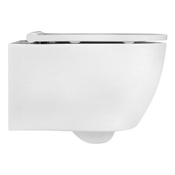 Унитаз подвесной AQ0700-00 Aquatek Поларис 518х365х375мм, тонкое сиденье с механизмом плавного закры — фото 7, Подвесные унитазы