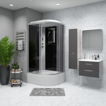 Душевая кабина Niagara Classic NG-2510-14LP (120х80х215) высокий поддон(40см),стекло тонированное,4  — фото 1, Душевые кабины