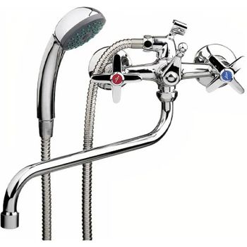 Смеситель для ванны Ledeme H20 2120L универсальный Хром — фото 1, Смеситель для ванны