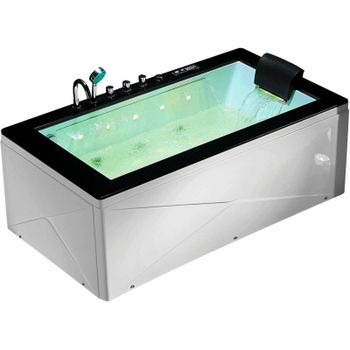 Акриловая ванна Gemy G9258 180х100 с гидромассажем — фото 1, Акриловые ванны