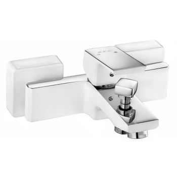 Смеситель для ванны E.C.A. Tiera 104802469 Белый — фото 1, Смеситель для ванны