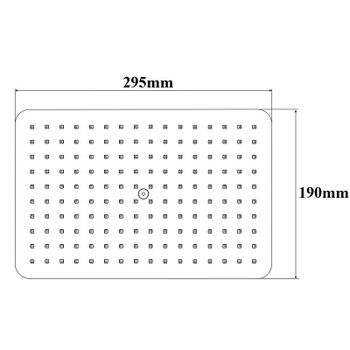 Верхний душ Bond Cube B03-9900 Хром — фото 5, Верхние души