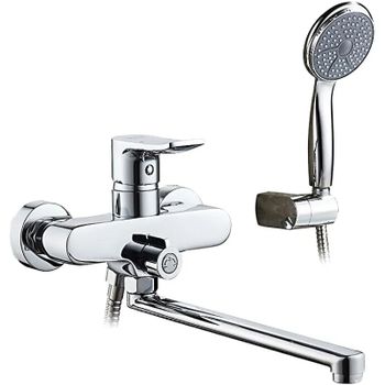 Смеситель для ванны Ledeme H34 2234L универсальный Хром — фото 1, Смеситель для ванны