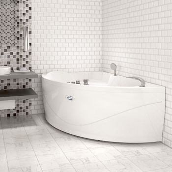 Акриловая ванна Radomir Vannesa Алари 168x120 L 2-01-0-1-1-218 Белая без гидромассажа — фото 4, Акриловые ванны