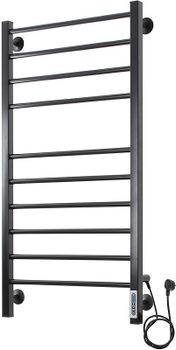 Электрический полотенцесушитель Domoterm Куба DMT Куба П10 500x1000 EK R Черный матовый — фото 4, Электрические полотенцесушители