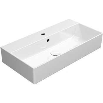 Раковина GSI Kube X 70 9455111 Белая — фото 1, Раковины подвесные