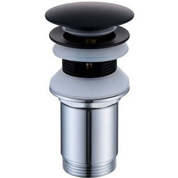 Донный клапан Caprigo Parts 99-534-NER click-clack Черный матовый — фото 1, Донные клапаны