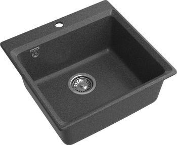 GRANFEST Мойка LEVEL 510 1-чаша 510*500мм графит арт.GF- — фото 1, Кухонные мойки