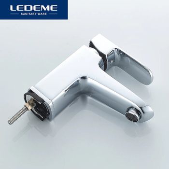 Смеситель для раковины Ledeme H54 1254L с гигиеническим душем Хром — фото 7, Смесители для раковины