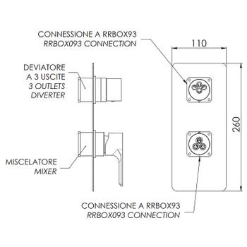 Смеситель для душа Remer Energy EY93KBNPO Никель брашированный матовый — фото 2, Смеситель для душа